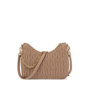 Стеганая сумка на плечо из кожи Miu miu
